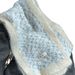 Soft and sticky scarf with wool for women, Korean style, high-end, versatile, fashionable, blue knitted yarn, neck_viptrois.com