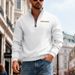 Men's Fleece-Lined Heavyweight Hooded Sweatshirt – Winter Warm Pullover With Stand Collar For Outdoor & Casual Wear_viptrois.com