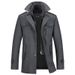 Men's Clothing Autumn And Winter Woolen Coat Middle Aged Double Layer Collar Wool Coat Jacket _viptrois.com