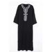 Islamic Loose Abaya Men's Muslim Abaya Short Sleeve Embroidered Moroccan Arabic Style Traditional Abaya For Men Kebaya_viptrois.com