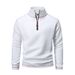 Men's Clothing Fleece Jacket For Men Polar Fleece High Collar Warm Sweater Autumn And Winter Double Sided Fleece Pullover Color Matching Zipper Jacket_viptrois.com