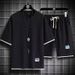 Fashion Brand Casual Shorts Suit Shorts T Shirt Versatile Fashion Summer Men's Printed Sports New Style_viptrois.com