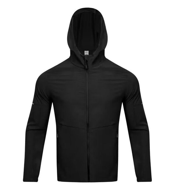 Men's Clothing Thin Jacket Outdoor Sports Breathable Hooded Comprehensive Training Sports Fitness Tops _viptrois.com