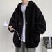 Pure Pure Men's Hoodie Spring And Autumn Cardigan Loose Thin Jacket Casual Top Winter American Style Sportswear_viptrois.com