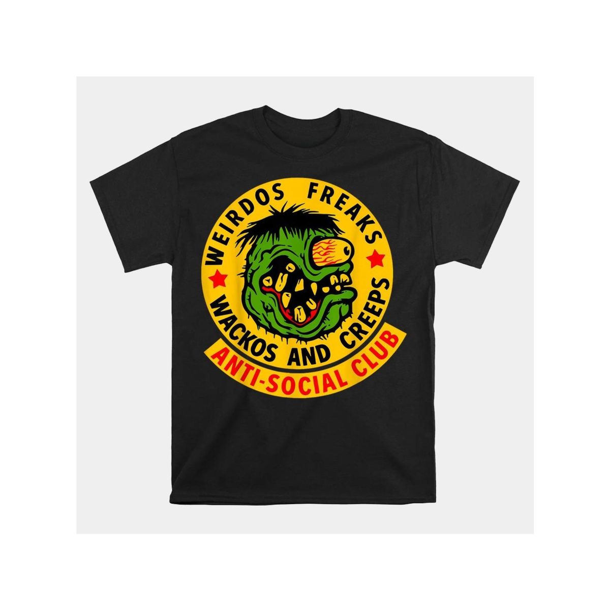 1 Camiseta Weirdos Freaks Wackos Creeps | Camiseta Hombre Con Estampado Dibujos Animados, Cómoda Y Elástica, Actividades_viptrois.com