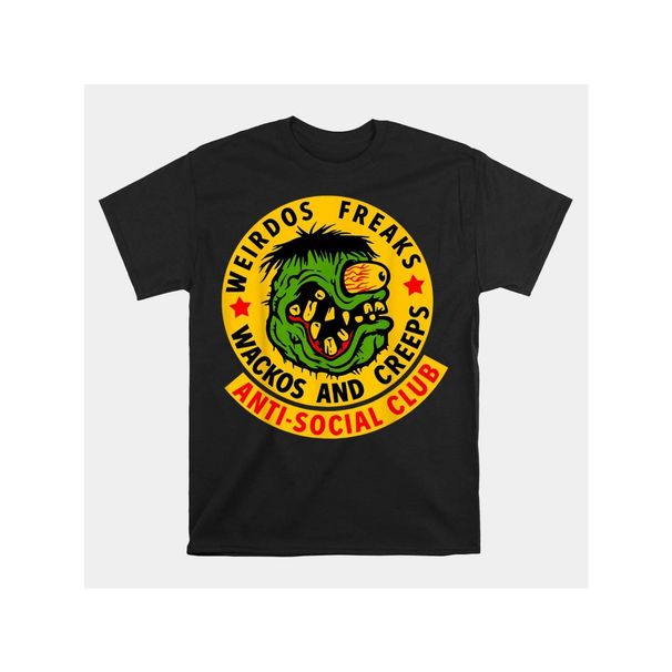 1 Camiseta Weirdos Freaks Wackos Creeps | Camiseta Hombre Con Estampado Dibujos Animados, Cómoda Y Elástica, Actividades_viptrois.com