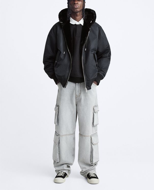 Men's Clothing 25 Winter Hooded Reversible Bomber Jacket_viptrois.com