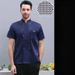 Men's Clothing chef clothes catering hotel restaurant kitchen clothes long and short sleeves breathable work clothes_viptrois.com