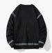 2026 Fashion Pullovers Outerwear Men Round Collar Striped Long Sleeve Casual Loose Sweatshirts_viptrois.com