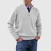 Autumn And Winter Men's Clothing In Europe And America, Large-sized Knitted Sweaters, Zipper Woolen Sweaters, Warm Base Layer Sweaters_viptrois.com