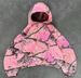 Leaf Print Hoodie For Men - Trendy Pink Sweatshirt With Botanical Design For Streetwear & Casual Outfits_viptrois.com
