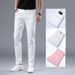 Men's Clothing Spring And Summer European Casual Men's Trousers High End Trendy Thin Versatile Stretch Slim Straight Jeans_viptrois.com