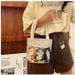Women's Shoulder Bags Ethnic-style Female Travel Elephant Embroidery Handbag, Woven Flower Single-shoulder Canvas Bag, Large-capacity Student Bag_viptrois.com