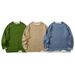 Streetwear Solid Color Knit Sweater – Trendy Layered Look, Unisex Oversized Pullover, Couple Matching Long Sleeve Casual Top_viptrois.com