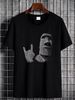 Funny Easter Island Sign Of The Horns Rocker Moai Statue T Shirt Size S-5XL Graphic Casual Breathable Top For Everyday Wear Fashion Stylish_viptrois.com