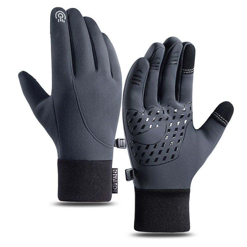 Sports Gloves Skiing Cycling Motorcycle Hiking Cycling Gloves Riding Gloves Non-slip Touch Screen Windproof Waterproof And Fleece Warm Gloves_viptrois.com