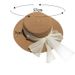French Straw Women's Sunshade Summer Grass Knitted Flat Edge Top for Vacation, Beach Sunscreen Sun Hat_viptrois.com