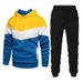 Spring And Autumn Leisure Pullover Hooded Sweater Set Men's Fashion Loose Fit Sports Couple Combination Hoodie_viptrois.com