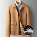 Men's Clothing 100% wool short double sided nylon coat for men with detachable Silk cotton lining double sided wool coat jacket_viptrois.com