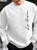 Men's Loose Casual And Fashionable Loss Angels Letter Print Round Neck Long Sleeved Sweatshirt Suitable For Autumn And Winter Wear_viptrois.com