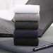 Socks men's solid color high cotton men's socks autumn and winter sweat absorbent breathable business mid-tube socks mid-waist socks_viptrois.com