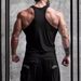 2024 Fitness Men's Sports Leisure Tank Top Running Training Elastic And Breathable_viptrois.com
