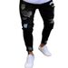In-stock Cross-border New Model For European And Men's Slim-fit Jeans With Badges, American_viptrois.com