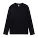230g Autumn Winter New Heavyweight Solid Color Pure Long Sleeve Men's Plus Size Couple's Round Neck Cotton Base Layer_viptrois.com