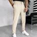 Men's Clothing Summer New Men's Waffle Drawstring Sports Men's Casual Trousers Waffle_viptrois.com