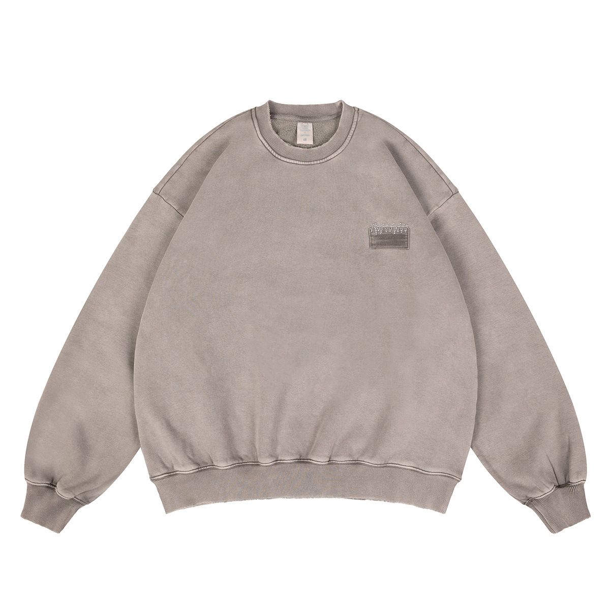 Autumn Winter New Round Neck Sweatshirt Trendy Loose High-End Casual Pullover Top_viptrois.com