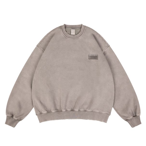 Autumn Winter New Round Neck Sweatshirt Trendy Loose High-End Casual Pullover Top_viptrois.com