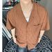 Men's Clothing Summer Fashion Brand Hollow Design Loose Cool Retro Shirt Short Sleeve Men's Collar Half Sleeve Polo Top_viptrois.com