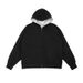 Loom RDJ European And American Style Color-Block Cardigan Men's Fashion Brand High-End Hooded Loose Heavy Zipper Sweatshirt_viptrois.com