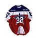 Men's Casual Short Sleeve T-Shirt Breathable Polyester Tee with Bold Number 32 Print for Daily Wear_viptrois.com