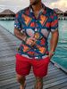 Men's Summer Casual Cardigan - Short Sleeve Lapel Shirt | Loose Fit & Comfortable Dating Outfit_viptrois.com
