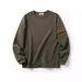 Men's Clothing Soft Tencel Cloud Feel Air Layer Round Neck Sweatshirt_viptrois.com