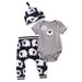 Baby clothes male toddler suit baby cartoon pajamas pants hat set baby pajamas three-piece suit_viptrois.com