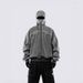 Men's Streetwear Hooded Zip-Up Sweatshirt Winter Fashion Hip Hop Oversized Pullover With Ribbed Hem_viptrois.com