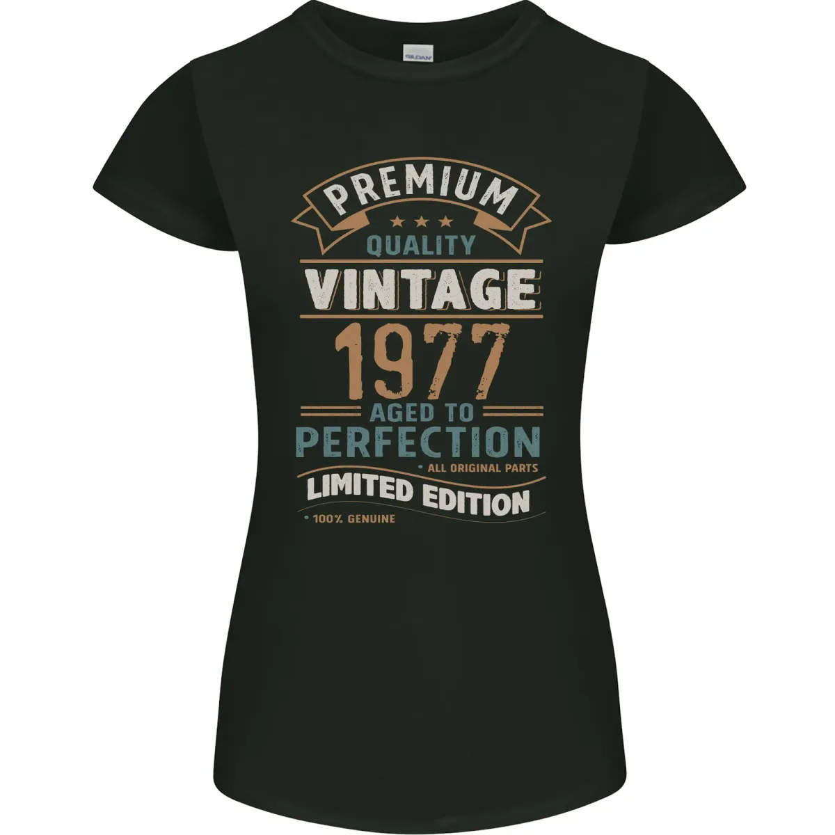 Premium Vintage 48th Birthday 1977 Womens Petite Cut T-Shirt Mens Womens Tees Top_viptrois.com