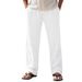 Men's Clothing Linen Breathable Wide Leg Pants For Men In Summer And Autumn Thin Loose Sports Loose Straight Casual Trousers For Men_viptrois.com