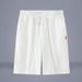 Men's Clothing Home Pants Summer Beach Pants Men's Shorts Big Pants Chinese Style Solid Color Straight Cotton And Linen Casual Pants_viptrois.com