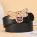 VOOTHOSTU Vintage Designer Belts Men Women Genuine Leather Bee Buckle Waist Dress Strap Belt for Jeans F0064_viptrois.com