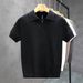 Men's Clothing High Grade Polo Collar Short Sleeved Sweater Men's Summer New Fashion Slim Fit Half Sleeved Lapel Knitted Bottoming Shirt_viptrois.com