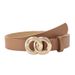 2024 Spring Hong Kong Fashion Chain Buckle Women's Belt Button Decoration Jeans Dress Women's Solid Color Simple Versatile Belt_viptrois.com