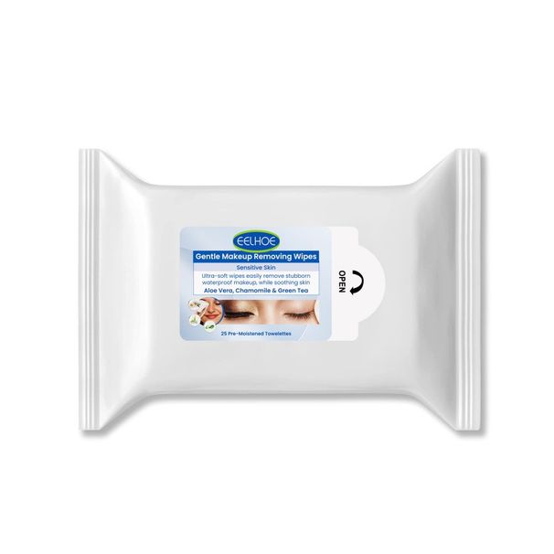 EELHOE Gentle Makeup Remover Wipes Deep cleansing facial eye lip makeup remover wipes that are gentle, refreshing and non-irritating_viptrois.com