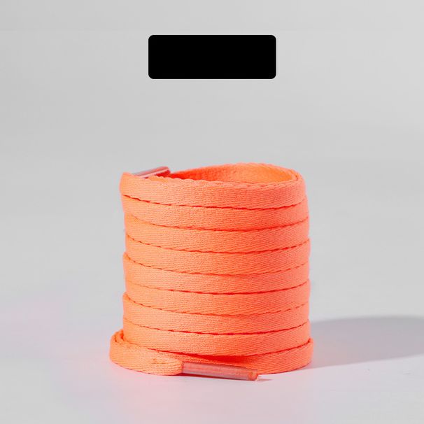 Shoe Accessories single layer shoelaces black and white orange running shoes sports basketball shoes ultra light shoelaces rope a pair_viptrois.com