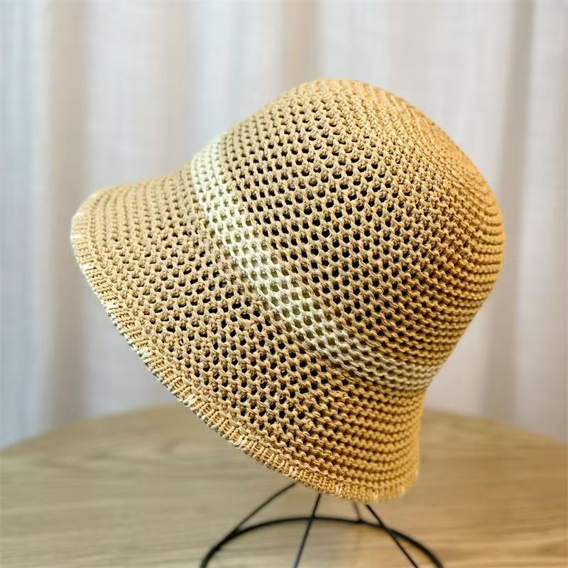 Women's Knitted Fisherman Hat Spring/summer Bucket Tidal Brand Sun Sunscreen Basin_viptrois.com