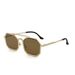 New Steampunk Sunglasses For Men And Women Polygonal Large Frame Metal Sunglasses End Texture_viptrois.com