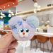 Creative Plush Big Ear Rabbit Keychain School Bag Pendant Gradient Cartoon Doll Gift Lolita Jewelry_viptrois.com