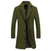 Loom Loom Cross-Border 9 Colors Single-Breasted Men's Woolen Coat Outwear In Stock Direct Shipping European And American Flat_viptrois.com